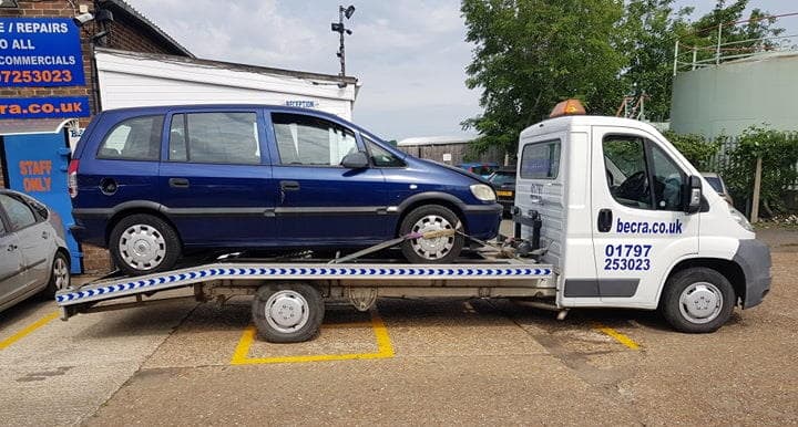 Becra Auto Care's own transport vehicles