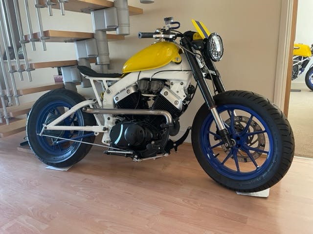 Yamaha Virago after Becra Auto Care have rebuilt and customised